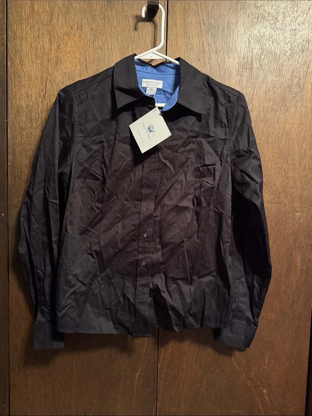 Men's Black Lightweight Button-Up Shirt Jacket by Crescent Hill